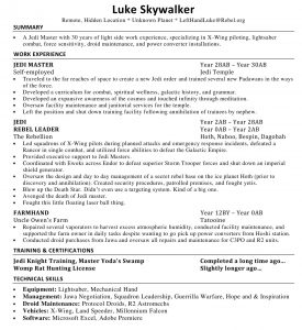 Let's critique Luke Skywalker's Resume! | Resume to Interviews